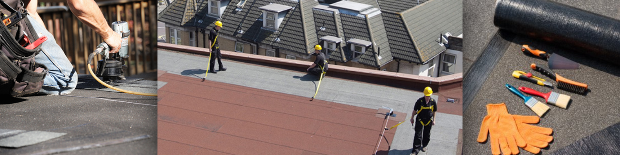 Flat roofing installation by DuraMax Roofing & Exteriors