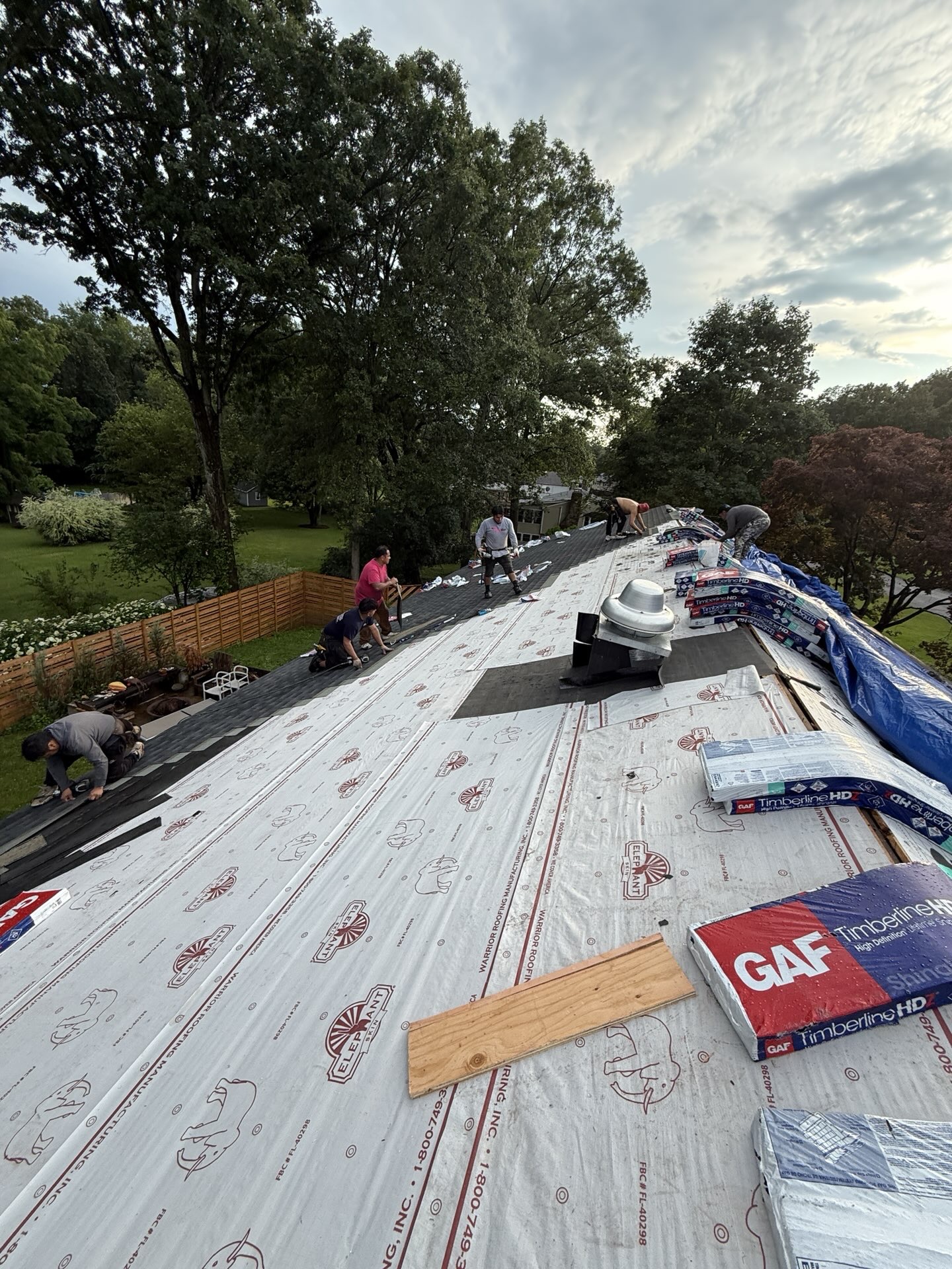 Commercial roofing project