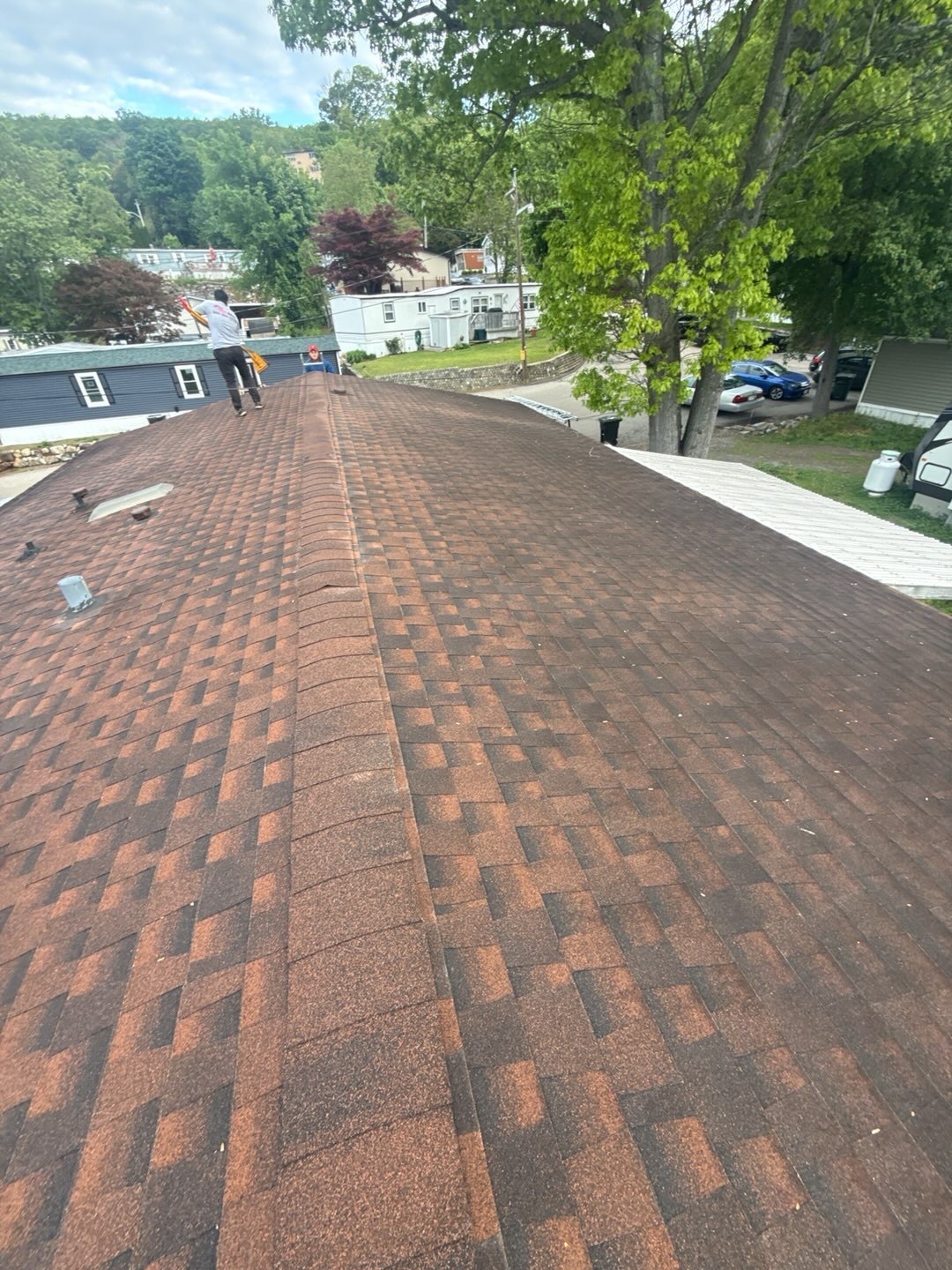 Before roof replacement