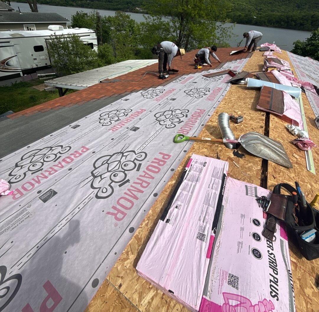 Residential roofing project