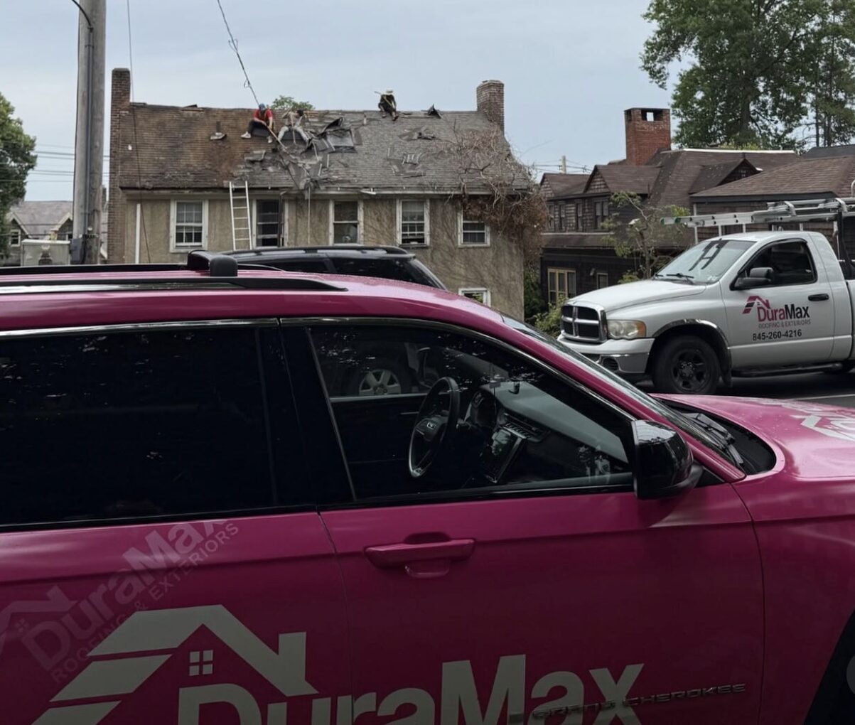 DuraMax Roofing team and work van